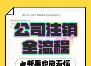 ��˾ע��ȫ���̣�����Ҳ�ܿ���